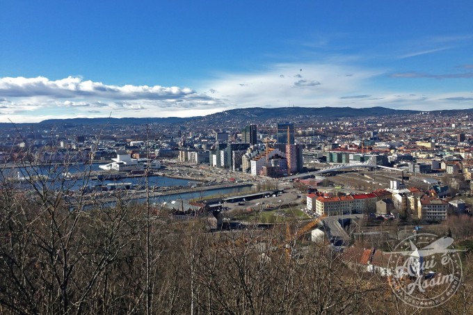 Vista de Oslo no caminho | Aqui é Assim