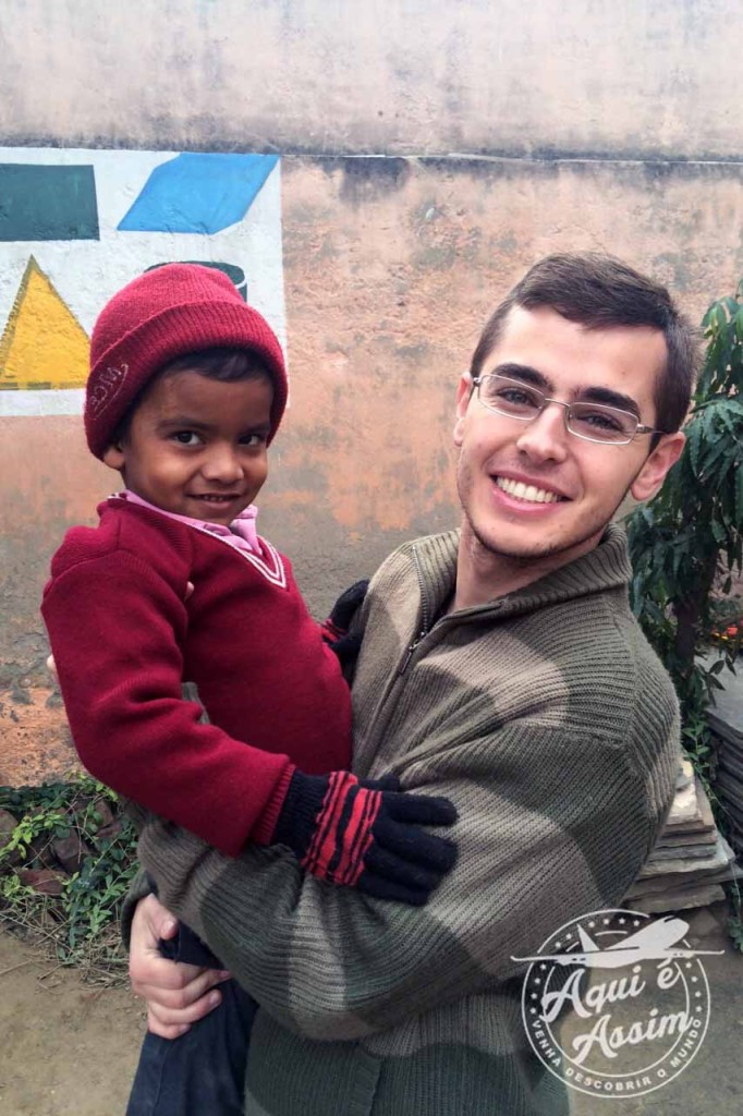 Criança da escola em que trabalhei como voluntário